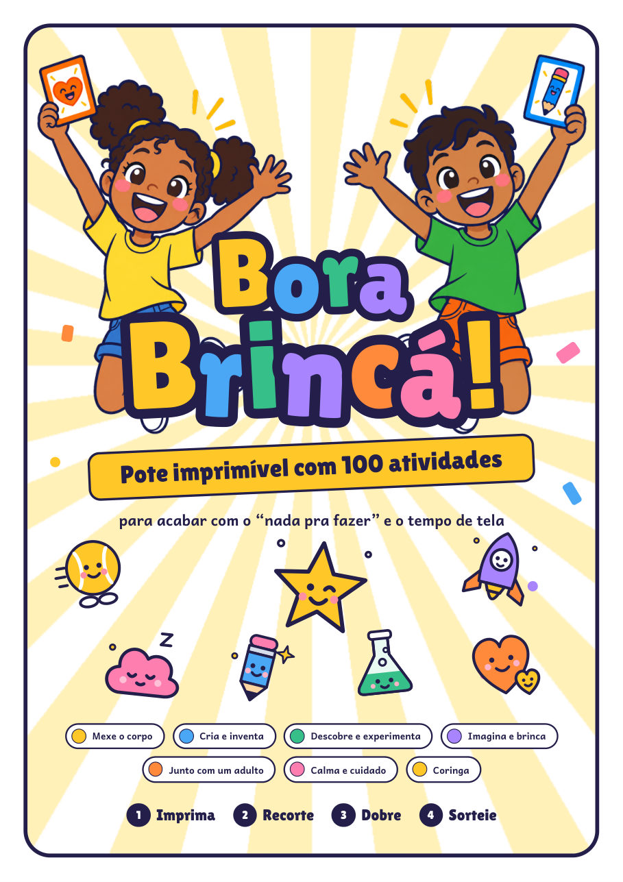 Capa do kit Bora Brincá!